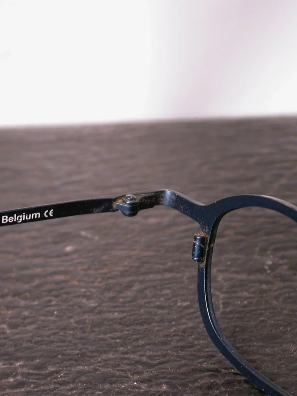 Theo Dark Blue Modern Art Eyeglasses Spectacles Frames Made in Belgium